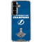 NHL 2021 Stanley Cup Champions Tampa Bay Lightning Galaxy S26 Clear Case