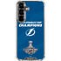 NHL 2021 Stanley Cup Champions Tampa Bay Lightning Galaxy S26 Clear Case