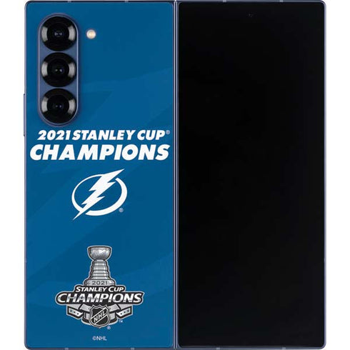 NHL 2021 Stanley Cup Champions Tampa Bay Lightning Galaxy Z Fold6 Skin
