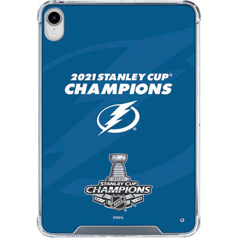 NHL 2021 Stanley Cup Champions Tampa Bay Lightning iPad 11th Gen (2025) Clear Case