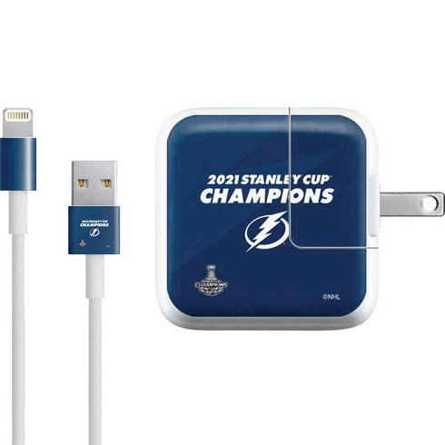 NHL 2021 Stanley Cup Champions Tampa Bay Lightning iPad Charger (10W USB) Skin