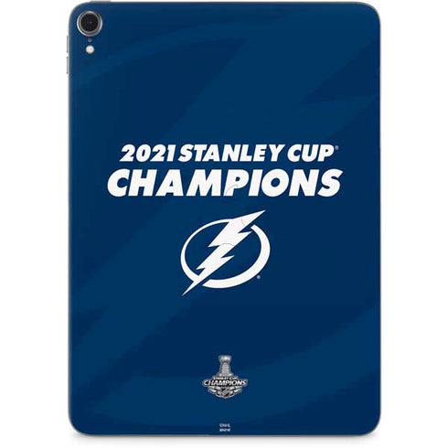 NHL 2021 Stanley Cup Champions Tampa Bay Lightning Apple iPad Pro Skin