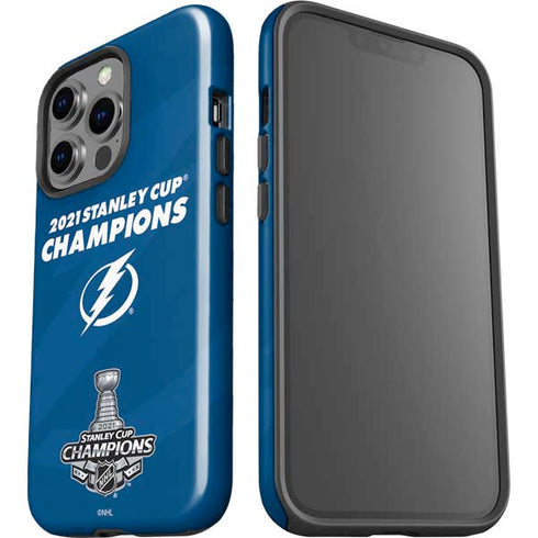 NHL 2021 Stanley Cup Champions Tampa Bay Lightning iPhone 15 Pro Impact Case