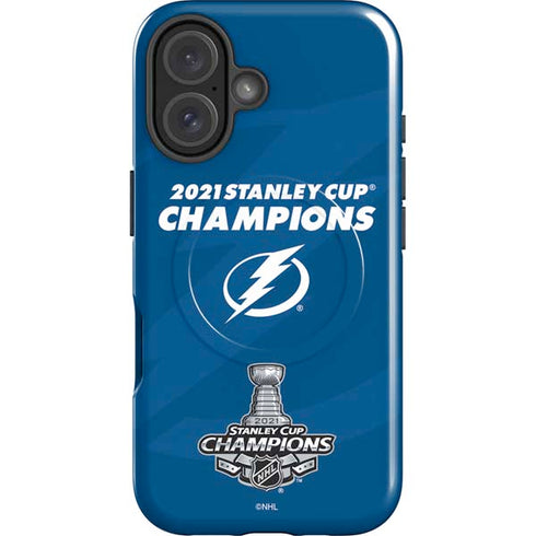 NHL 2021 Stanley Cup Champions Tampa Bay Lightning iPhone 16 Plus Magsafe Impact Case