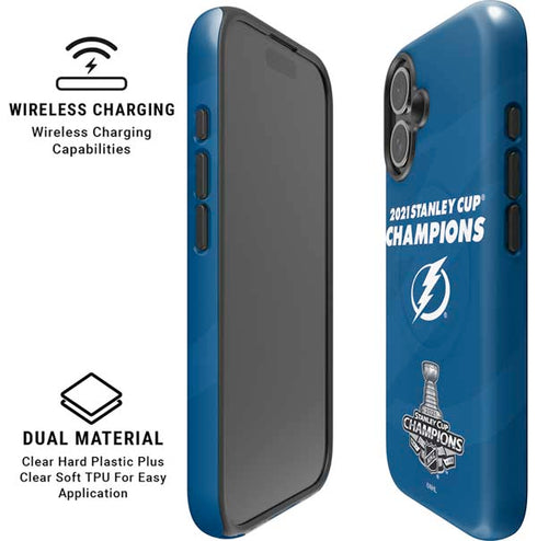 NHL 2021 Stanley Cup Champions Tampa Bay Lightning iPhone 16 Plus Magsafe Impact Case