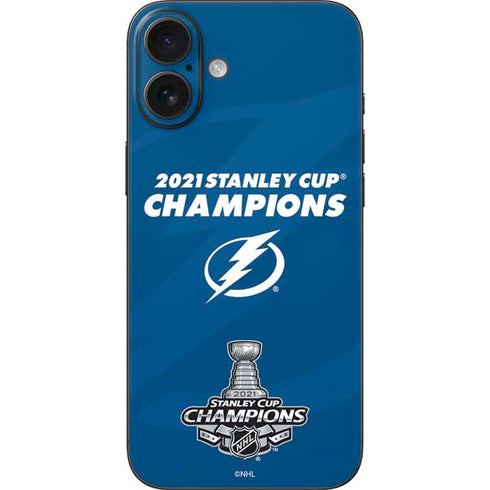NHL 2021 Stanley Cup Champions Tampa Bay Lightning iPhone 16 Plus Skin
