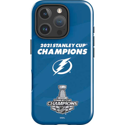 NHL 2021 Stanley Cup Champions Tampa Bay Lightning iPhone 16 Pro Impact Case