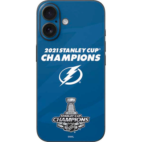 NHL 2021 Stanley Cup Champions Tampa Bay Lightning iPhone 16 Skin