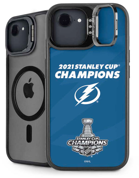 NHL 2021 Stanley Cup Champions Tampa Bay Lightning iPhone 16e Kickstand Case