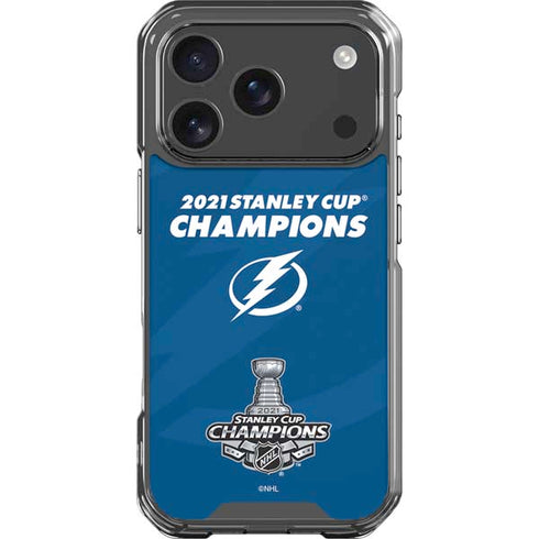 NHL 2021 Stanley Cup Champions Tampa Bay Lightning iPhone 18 Pro Clear Case