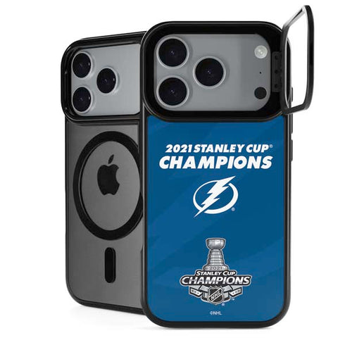 NHL 2021 Stanley Cup Champions Tampa Bay Lightning iPhone 18 Pro Kickstand Case
