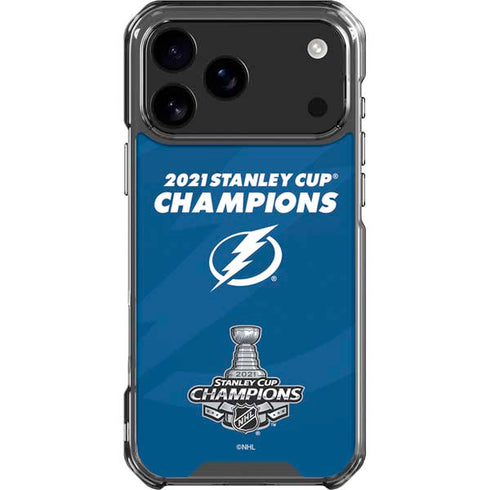 NHL 2021 Stanley Cup Champions Tampa Bay Lightning iPhone 18 Pro Max Clear Case