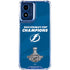 NHL 2021 Stanley Cup Champions Tampa Bay Lightning Moto G 5G (2024) Clear Case