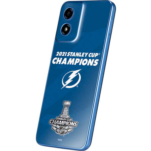 NHL 2021 Stanley Cup Champions Tampa Bay Lightning Moto G Play 4G (2024) Skin