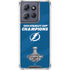 NHL 2021 Stanley Cup Champions Tampa Bay Lightning Moto G Stylus 5G (2025) Clear Case