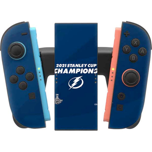 NHL 2021 Stanley Cup Champions Tampa Bay Lightning Nintendo Switch 2 (2025) Joy-Con Controller Skin
