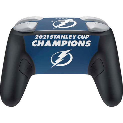 NHL 2021 Stanley Cup Champions Tampa Bay Lightning Nintendo Switch 2 (2025) Pro Controller Skin