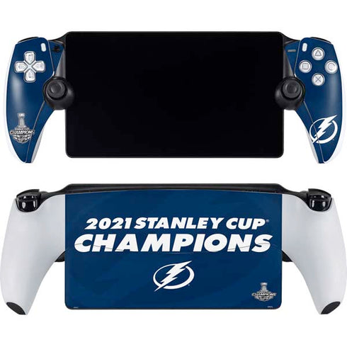 NHL 2021 Stanley Cup Champions Tampa Bay Lightning PlayStation Portal Remote Player Skin