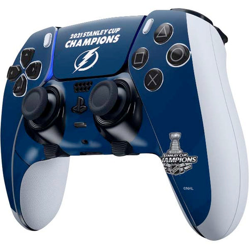 NHL 2021 Stanley Cup Champions Tampa Bay Lightning PS5 DualSense Edge Pro Controller Skin