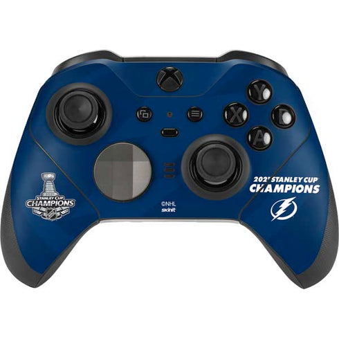 NHL 2021 Stanley Cup Champions Tampa Bay Lightning Xbox Elite Wireless Controller Series 2 Skin
