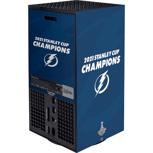 NHL 2021 Stanley Cup Champions Tampa Bay Lightning Xbox Series X Bundle Skin