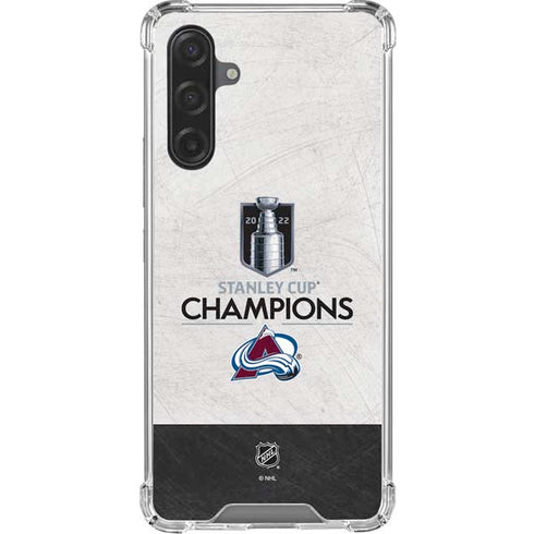 NHL 2022 Stanley Cup Champions Avalanche Galaxy A17 Clear Case