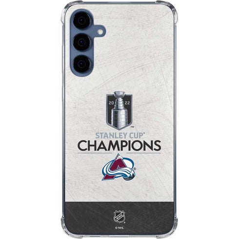 NHL 2022 Stanley Cup Champions Avalanche Galaxy A35 5G Clear Case