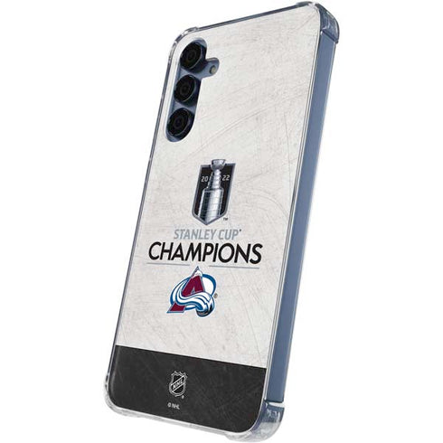 NHL 2022 Stanley Cup Champions Avalanche Galaxy A35 5G Clear Case