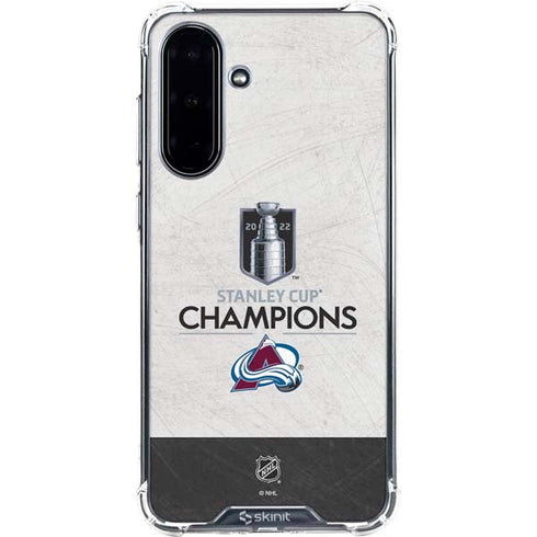 NHL 2022 Stanley Cup Champions Avalanche Galaxy A36 5G Clear Case
