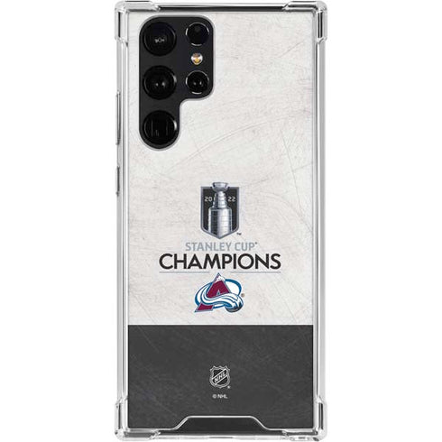 NHL 2022 Stanley Cup Champions Avalanche Galaxy S23 Ultra Clear Case