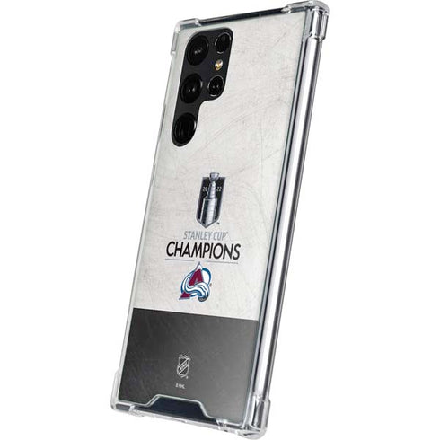 NHL 2022 Stanley Cup Champions Avalanche Galaxy S23 Ultra Clear Case