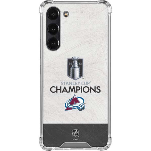 NHL 2022 Stanley Cup Champions Avalanche Galaxy S24 FE Clear Case