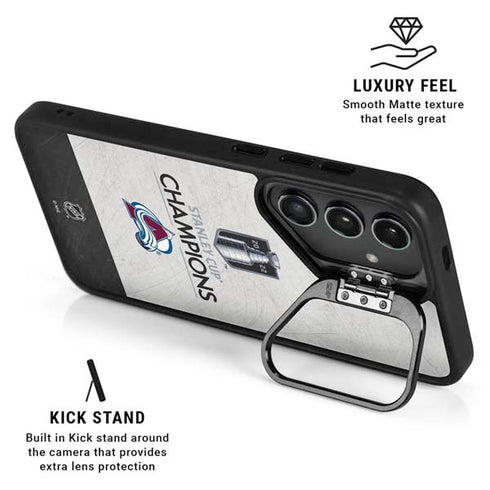 NHL 2022 Stanley Cup Champions Avalanche Galaxy S25 Plus Kickstand Case