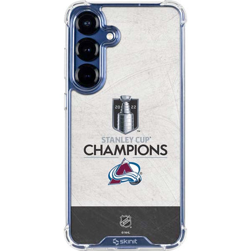 NHL 2022 Stanley Cup Champions Avalanche Galaxy S25 Clear Case