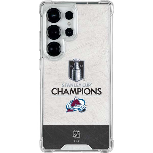 NHL 2022 Stanley Cup Champions Avalanche Galaxy S25 Ultra Clear Case