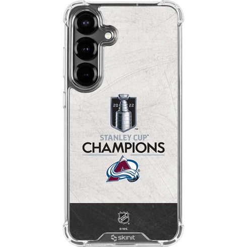 NHL 2022 Stanley Cup Champions Avalanche Galaxy S26 Clear Case