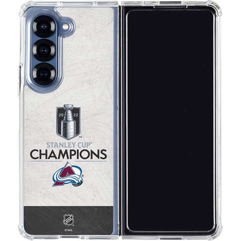 NHL 2022 Stanley Cup Champions Avalanche Galaxy Z Fold6 Clear Case