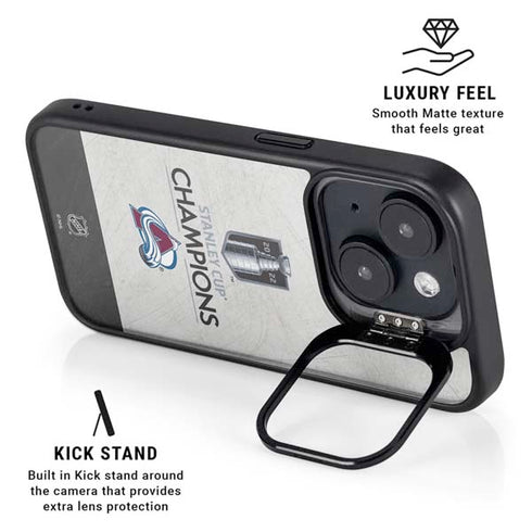 NHL 2022 Stanley Cup Champions Avalanche iPhone 13 Kickstand Case