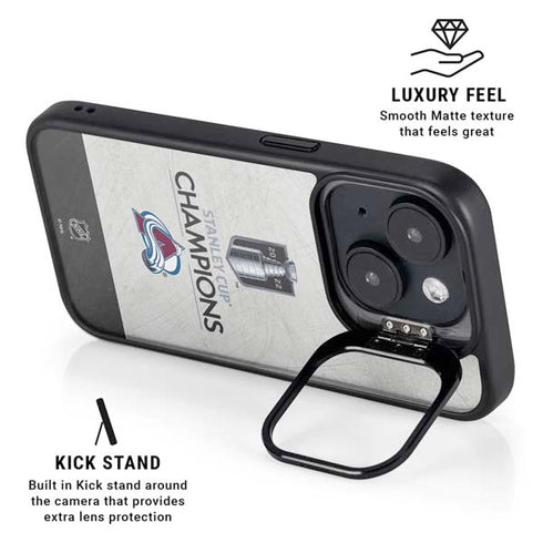 NHL 2022 Stanley Cup Champions Avalanche iPhone 14 Kickstand Case