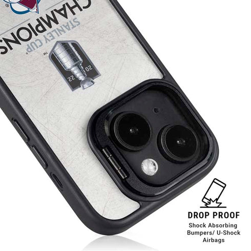 NHL 2022 Stanley Cup Champions Avalanche iPhone 14 Plus Kickstand Case