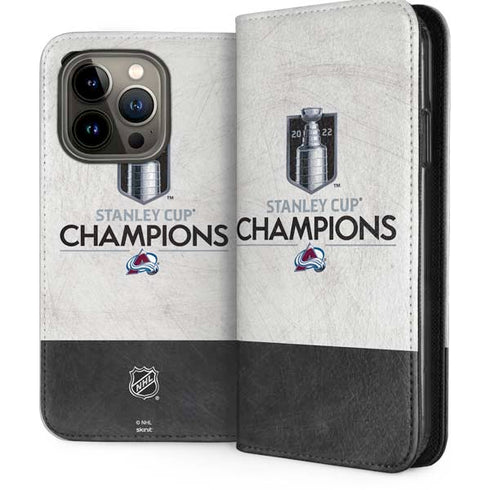 NHL 2022 Stanley Cup Champions Avalanche iPhone 14 Pro Folio Case