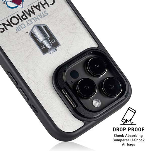 NHL 2022 Stanley Cup Champions Avalanche iPhone 14 Pro Kickstand Case