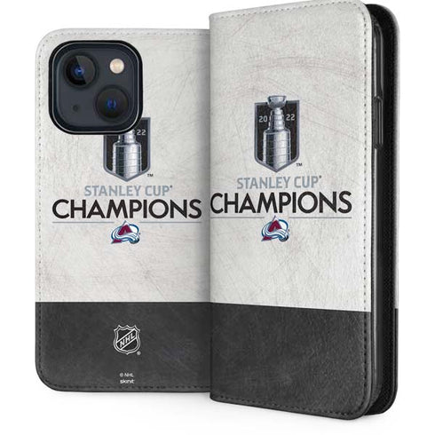 NHL 2022 Stanley Cup Champions Avalanche iPhone 15 Folio Case