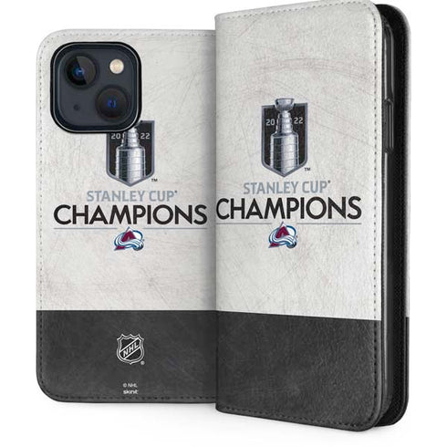 NHL 2022 Stanley Cup Champions Avalanche iPhone 15 Plus Folio Case