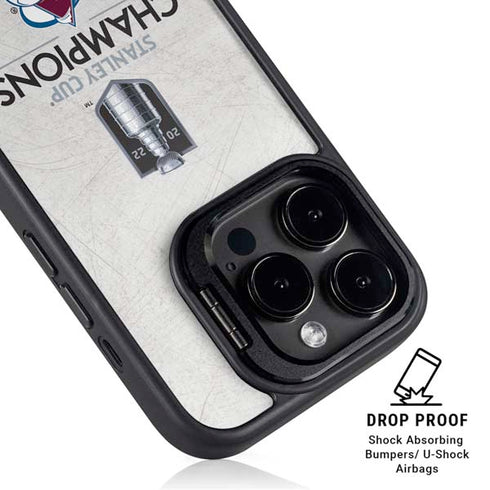 NHL 2022 Stanley Cup Champions Avalanche iPhone 15 Pro Max Kickstand Case