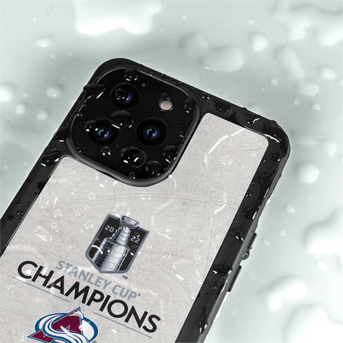 NHL 2022 Stanley Cup Champions Avalanche iPhone 15 Pro Waterproof Case