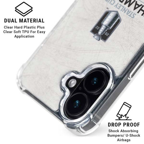 NHL 2022 Stanley Cup Champions Avalanche iPhone 16 Plus Clear Case