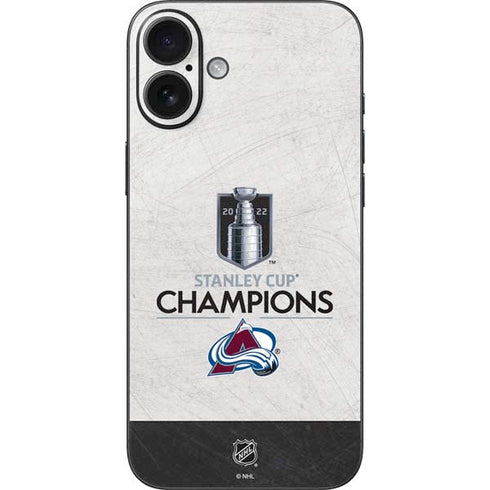 NHL 2022 Stanley Cup Champions Avalanche iPhone 16 Plus Skin