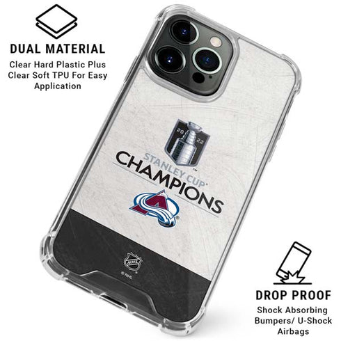 NHL 2022 Stanley Cup Champions Avalanche iPhone 16 Pro Clear Case