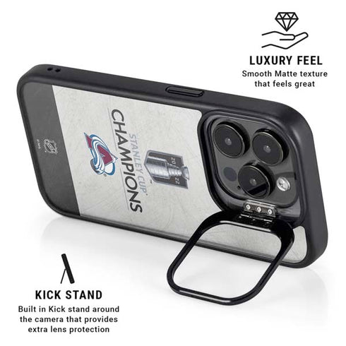 NHL 2022 Stanley Cup Champions Avalanche iPhone 16 Pro Kickstand Case